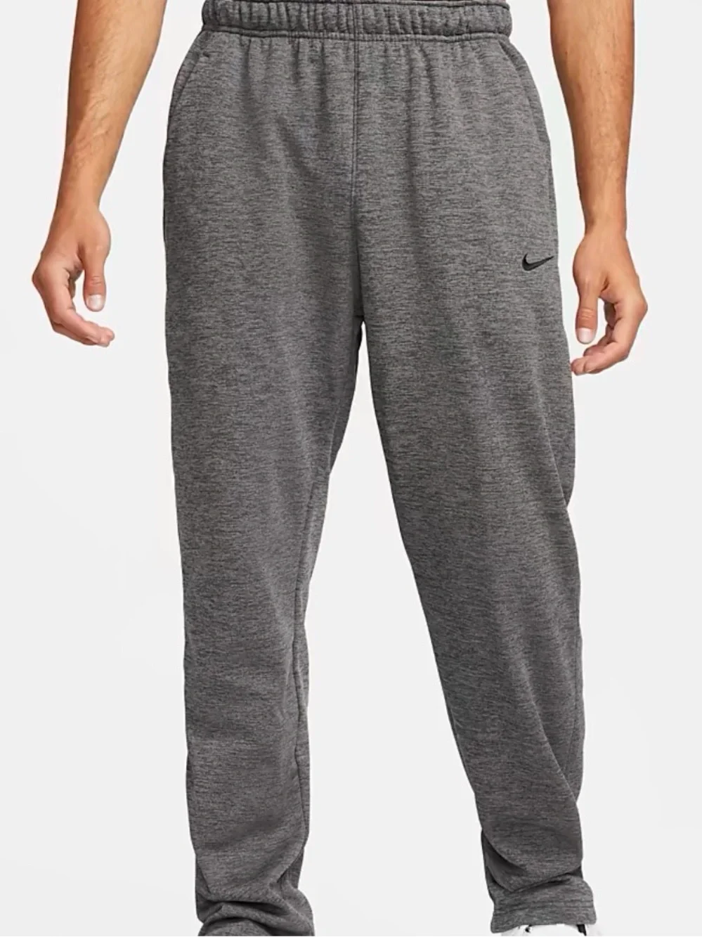 Nike Men's Grey Thermal-Fit Jogger Pants